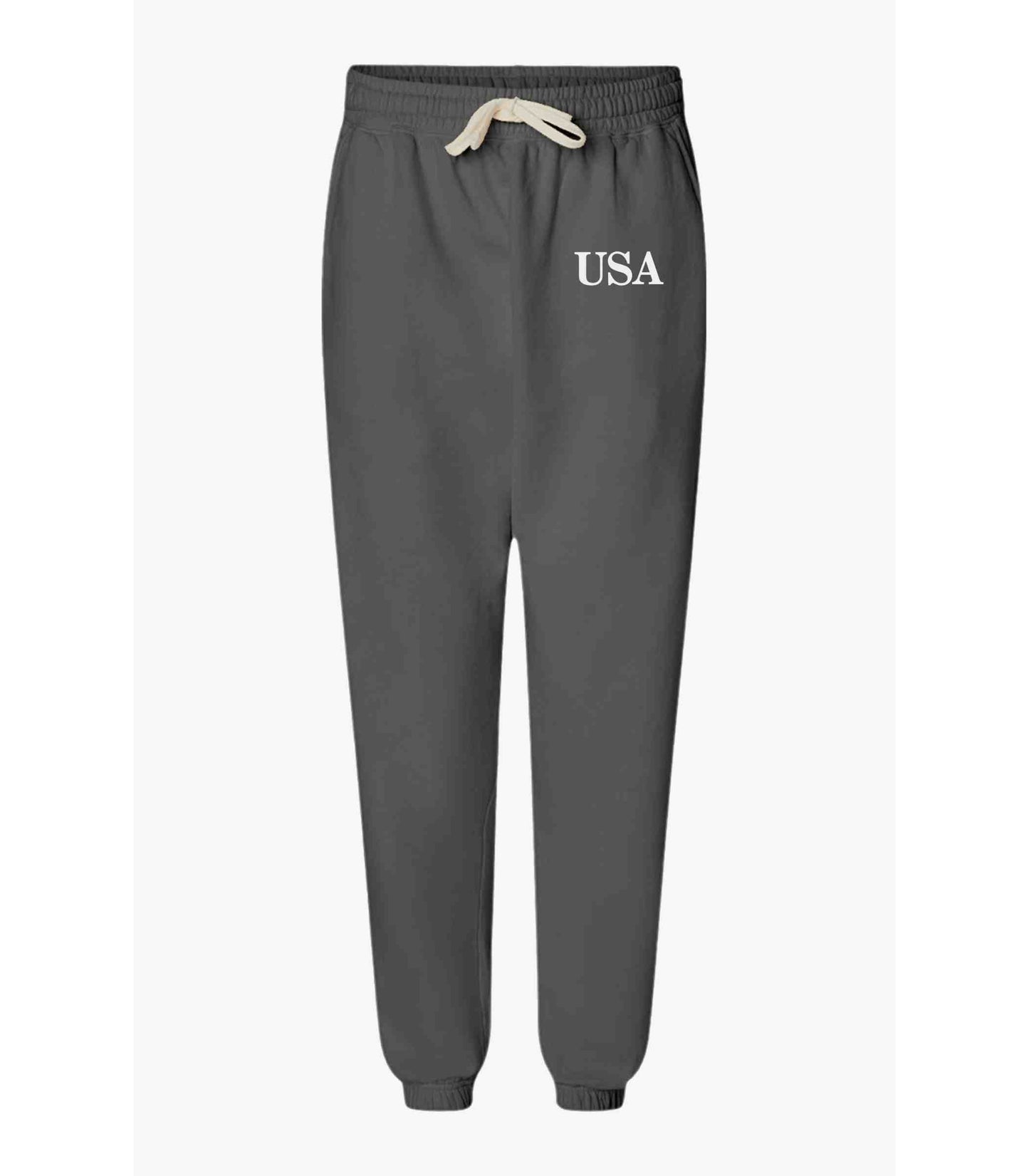 USA Unisex Garment-Dyed Lightweight Fleece Sweatpants