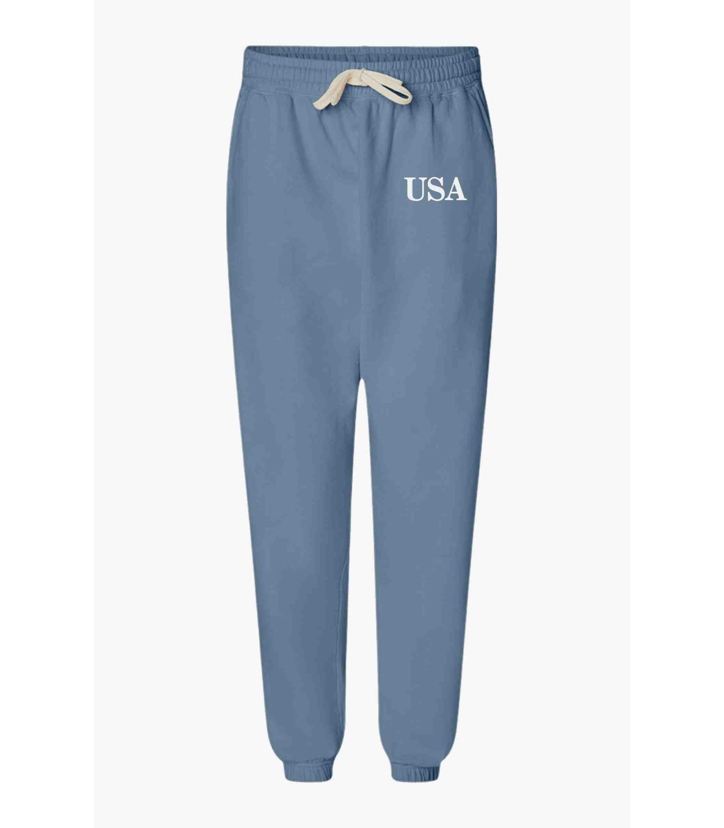 USA Unisex Garment-Dyed Lightweight Fleece Sweatpants