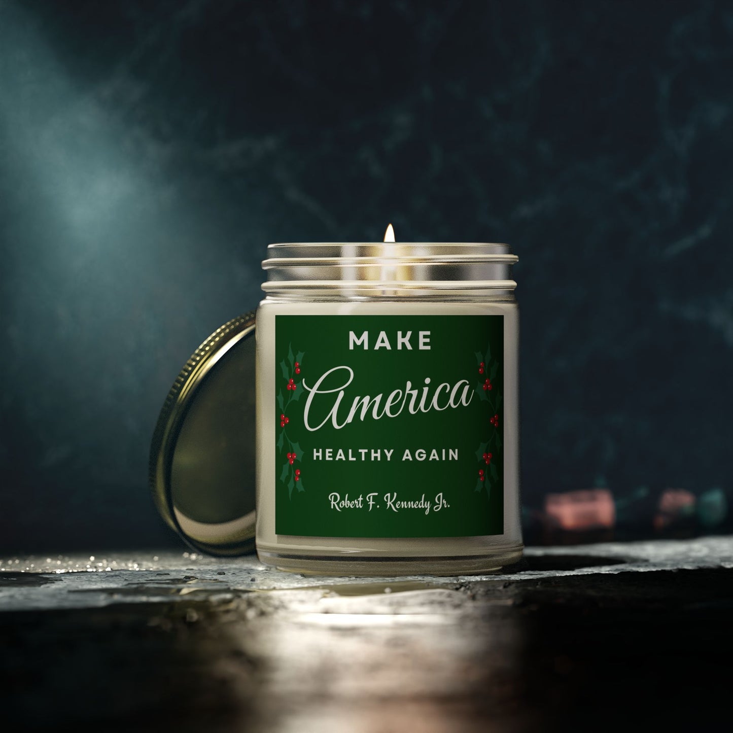 Make America Healthy Again Scented Candle Made with Coconut Apricot Wax (4oz or 9oz)