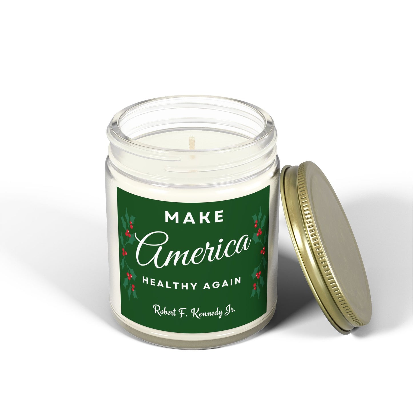 Make America Healthy Again Scented Candle Made with Coconut Apricot Wax (4oz or 9oz)