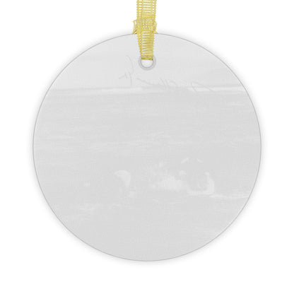 Kennedy Surfing Signature Glass Ornament