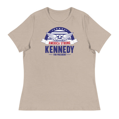 America Strong Women's Relaxed Tee - Team Kennedy Official Merchandise