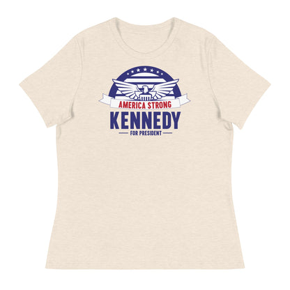 America Strong Women's Relaxed Tee - Team Kennedy Official Merchandise