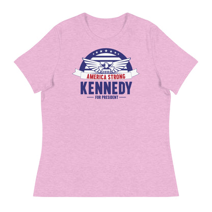 America Strong Women's Relaxed Tee - Team Kennedy Official Merchandise