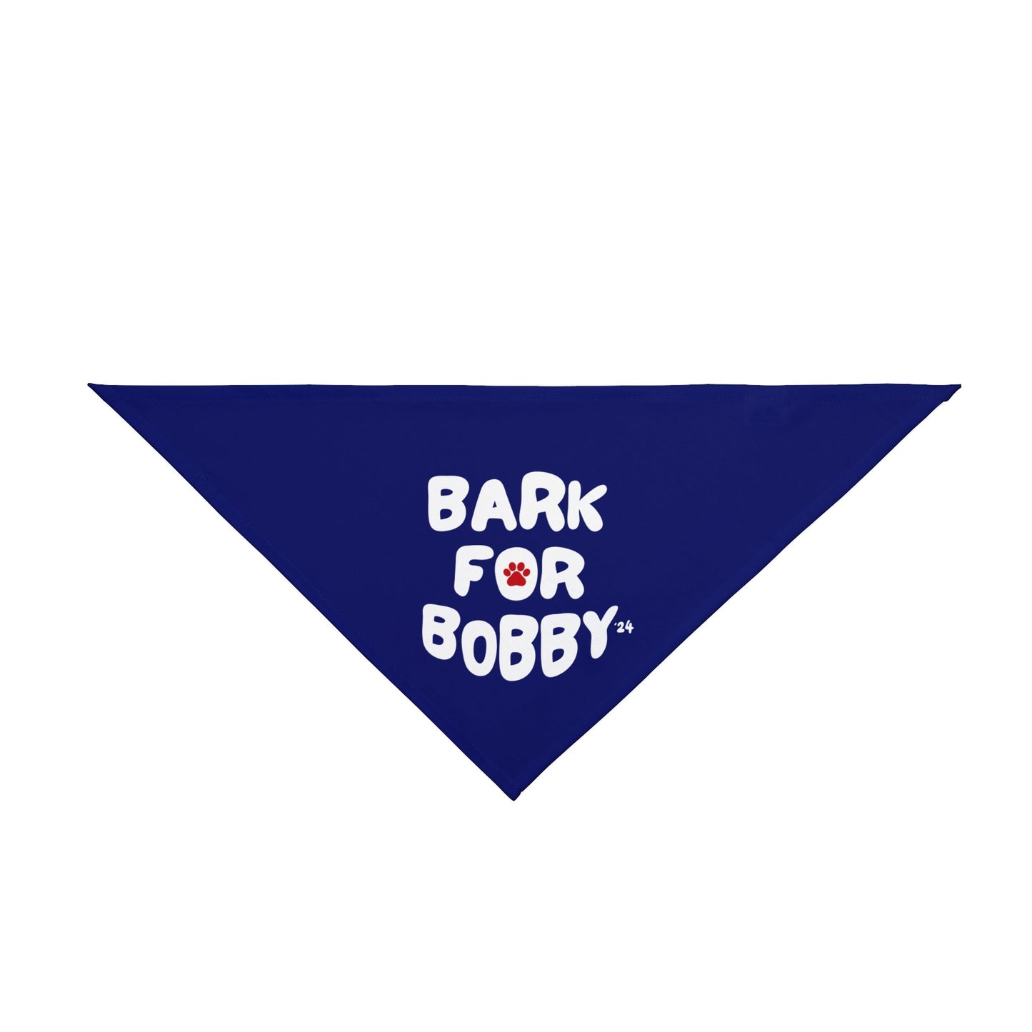 Bark for Bobby '24 Pet Bandana Navy - Team Kennedy Official Merchandise