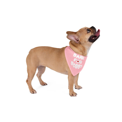 Bark for Bobby '24 Pet Bandana Pink - Team Kennedy Official Merchandise