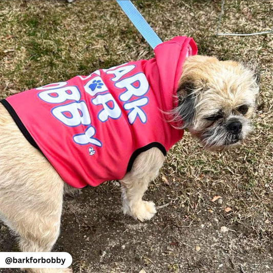 Bark for Bobby Pet Hoodie - TEAM KENNEDY. All rights reserved