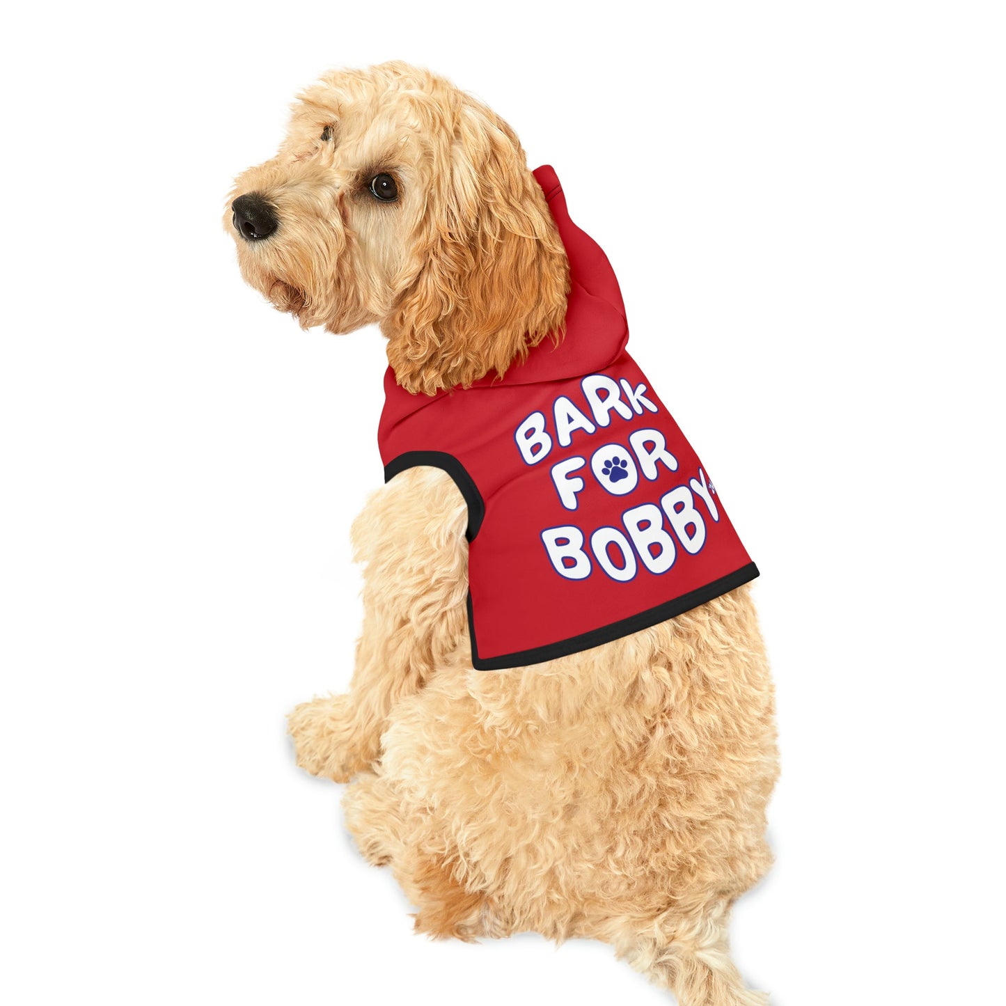 Bark for Bobby Pet Hoodie - TEAM KENNEDY. All rights reserved