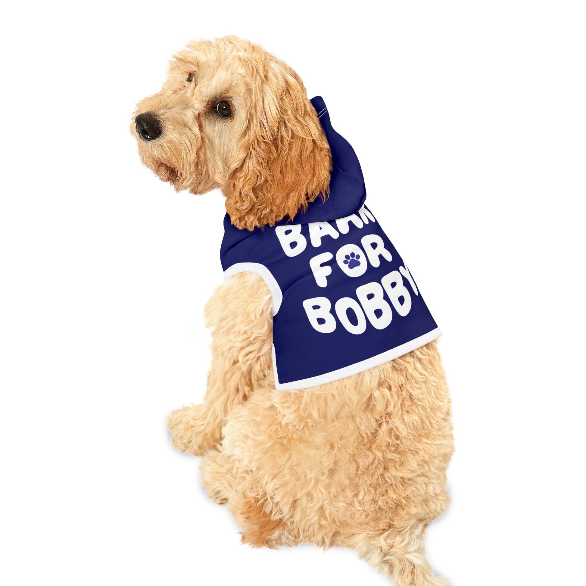 Bark for Bobby Pet Hoodie in Navy - Team Kennedy Official Merchandise