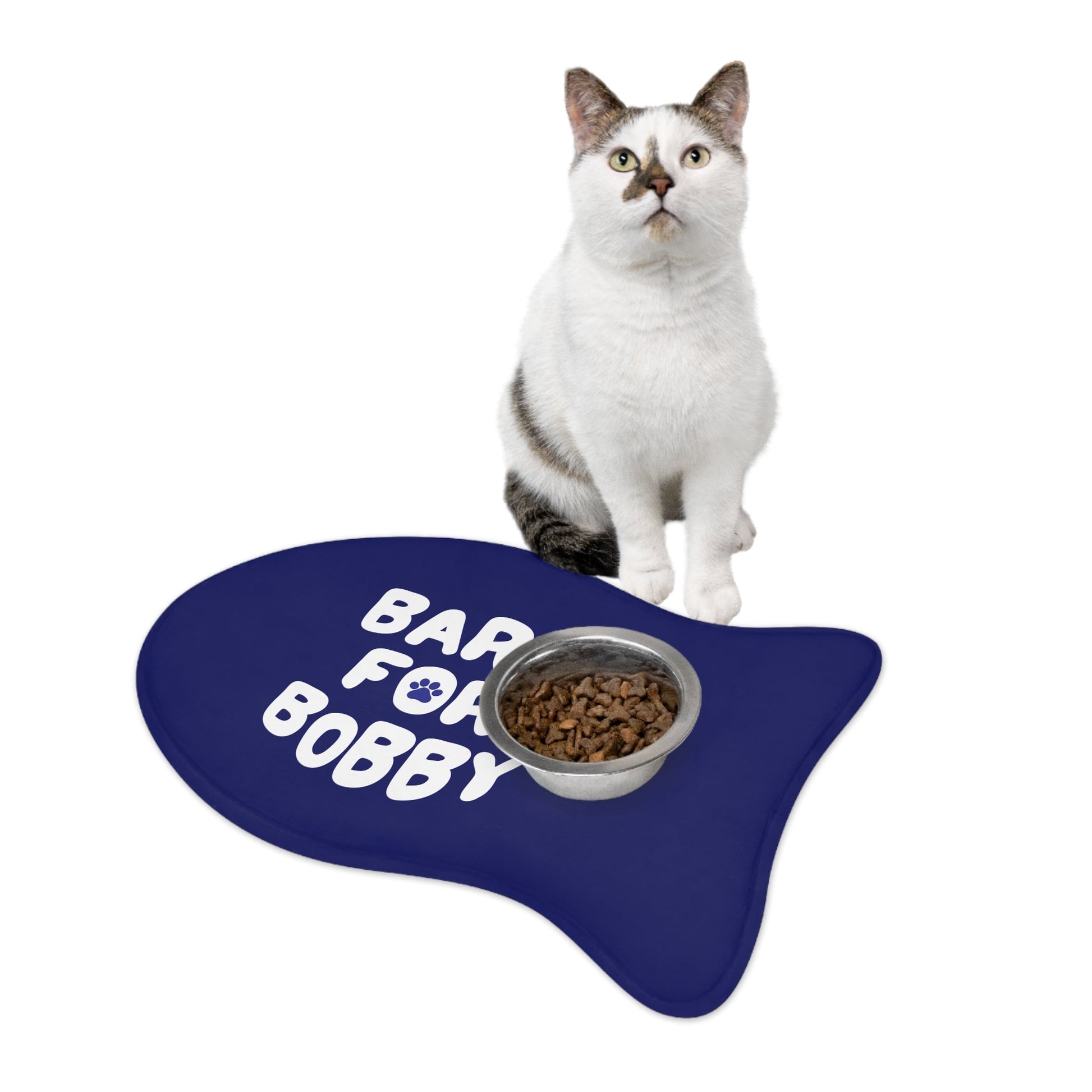 Bark for Bobby Pet Navy Feeding Mat - Team Kennedy Official Merchandise