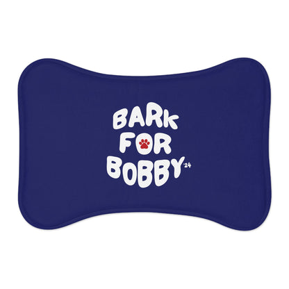 Bark for Bobby Pet Navy Feeding Mat - TEAM KENNEDY. All rights reserved