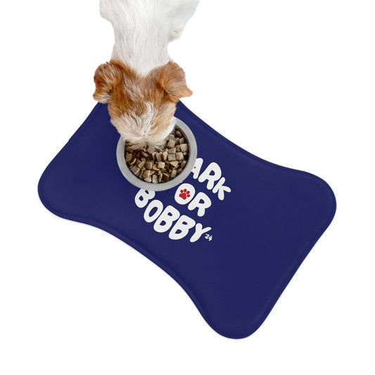 Bark for Bobby Pet Navy Feeding Mat - TEAM KENNEDY. All rights reserved