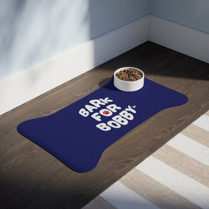 Bark for Bobby Pet Navy Feeding Mat - TEAM KENNEDY. All rights reserved