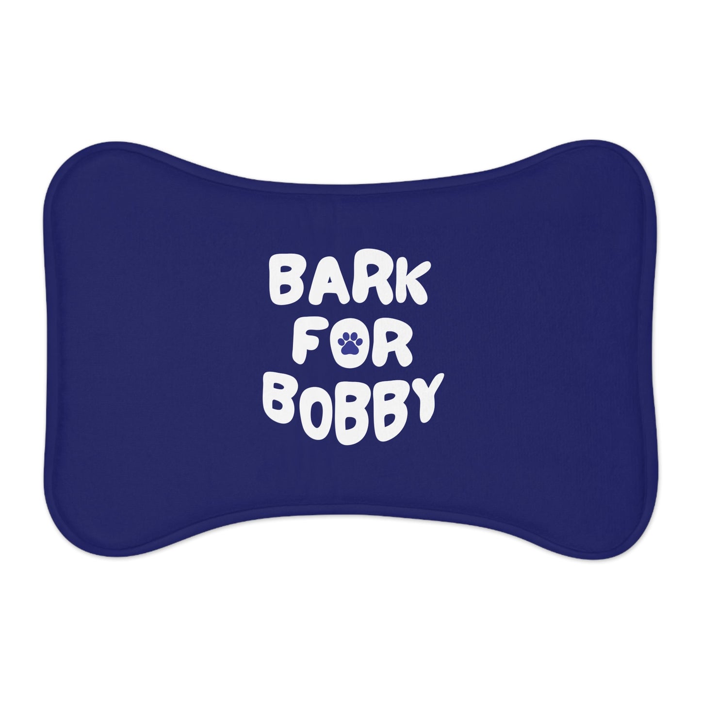 Bark for Bobby Pet Navy Feeding Mat - Team Kennedy Official Merchandise