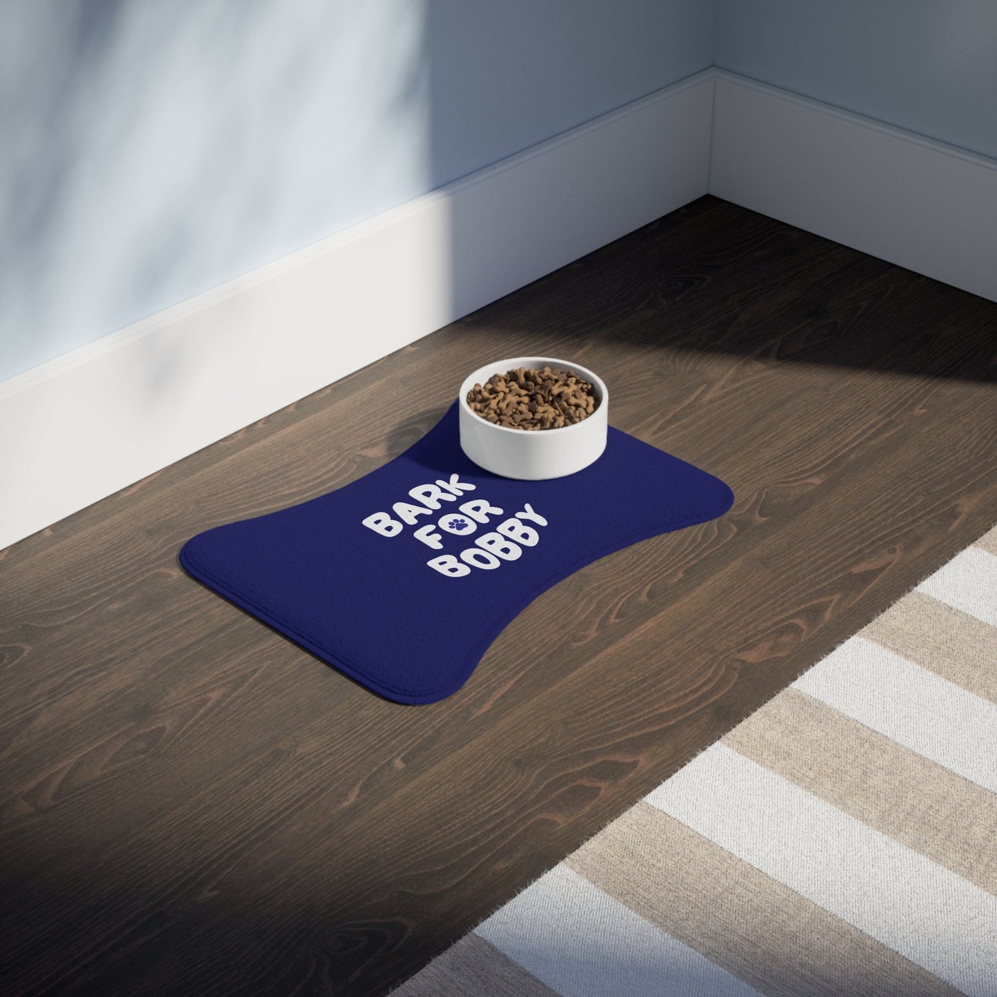 Bark for Bobby Pet Navy Feeding Mat - Team Kennedy Official Merchandise