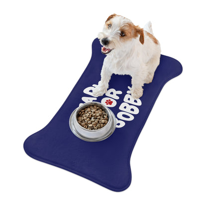 Bark for Bobby Pet Navy Feeding Mat - TEAM KENNEDY. All rights reserved