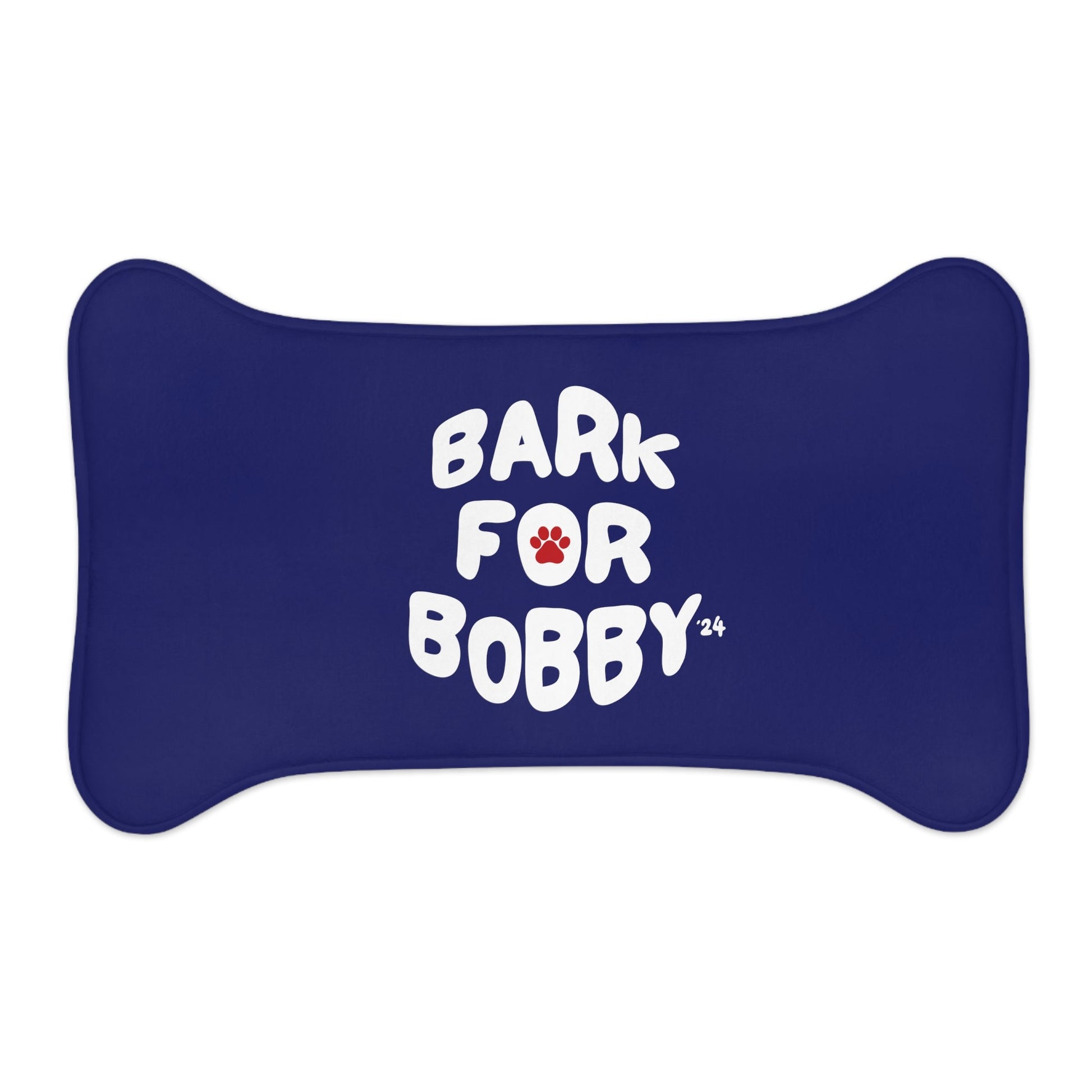 Bark for Bobby Pet Navy Feeding Mat - TEAM KENNEDY. All rights reserved