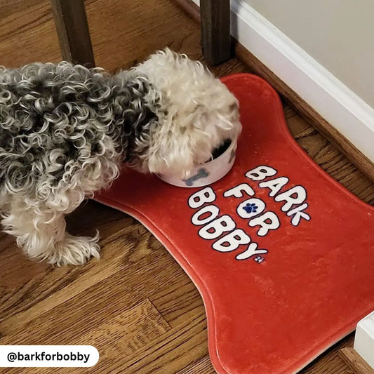 Bark for Bobby Pet Red Feeding Mats - TEAM KENNEDY. All rights reserved