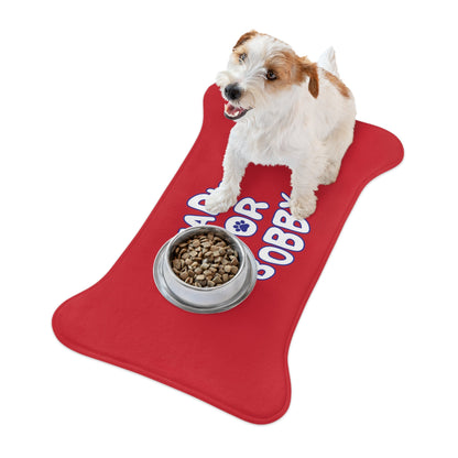 Bark for Bobby Pet Red Feeding Mats - TEAM KENNEDY. All rights reserved