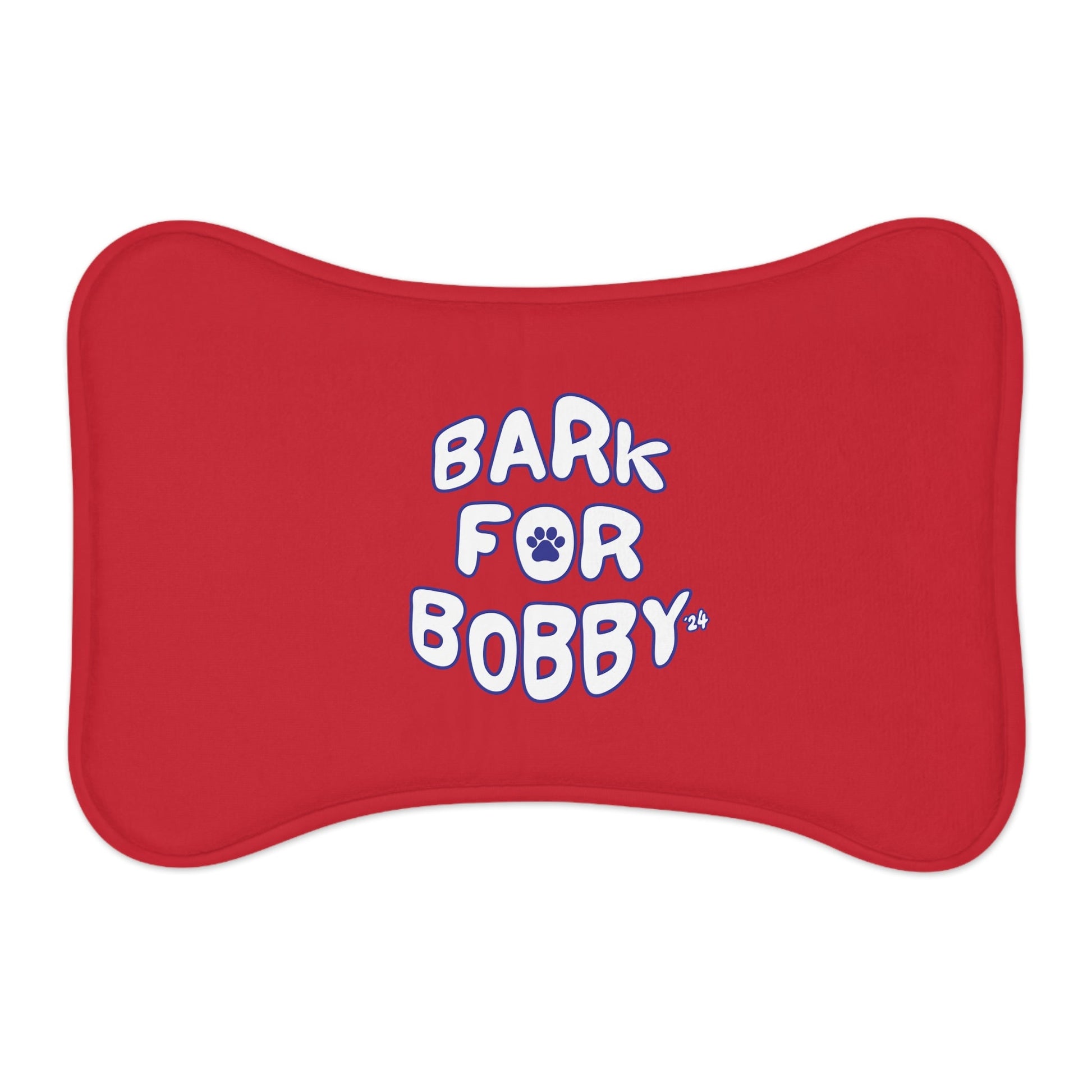 Bark for Bobby Pet Red Feeding Mats - TEAM KENNEDY. All rights reserved