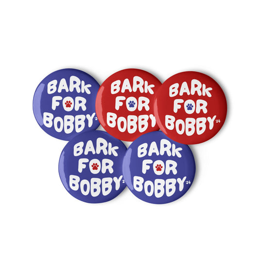 Bark for Bobby Pins (5 buttons) - TEAM KENNEDY. All rights reserved