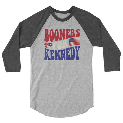 Boomers for Kennedy 3/4 Sleeve Raglan Shirt - TEAM KENNEDY. All rights reserved