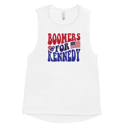 Boomers for Kennedy Ladies’ Muscle Tank - TEAM KENNEDY. All rights reserved