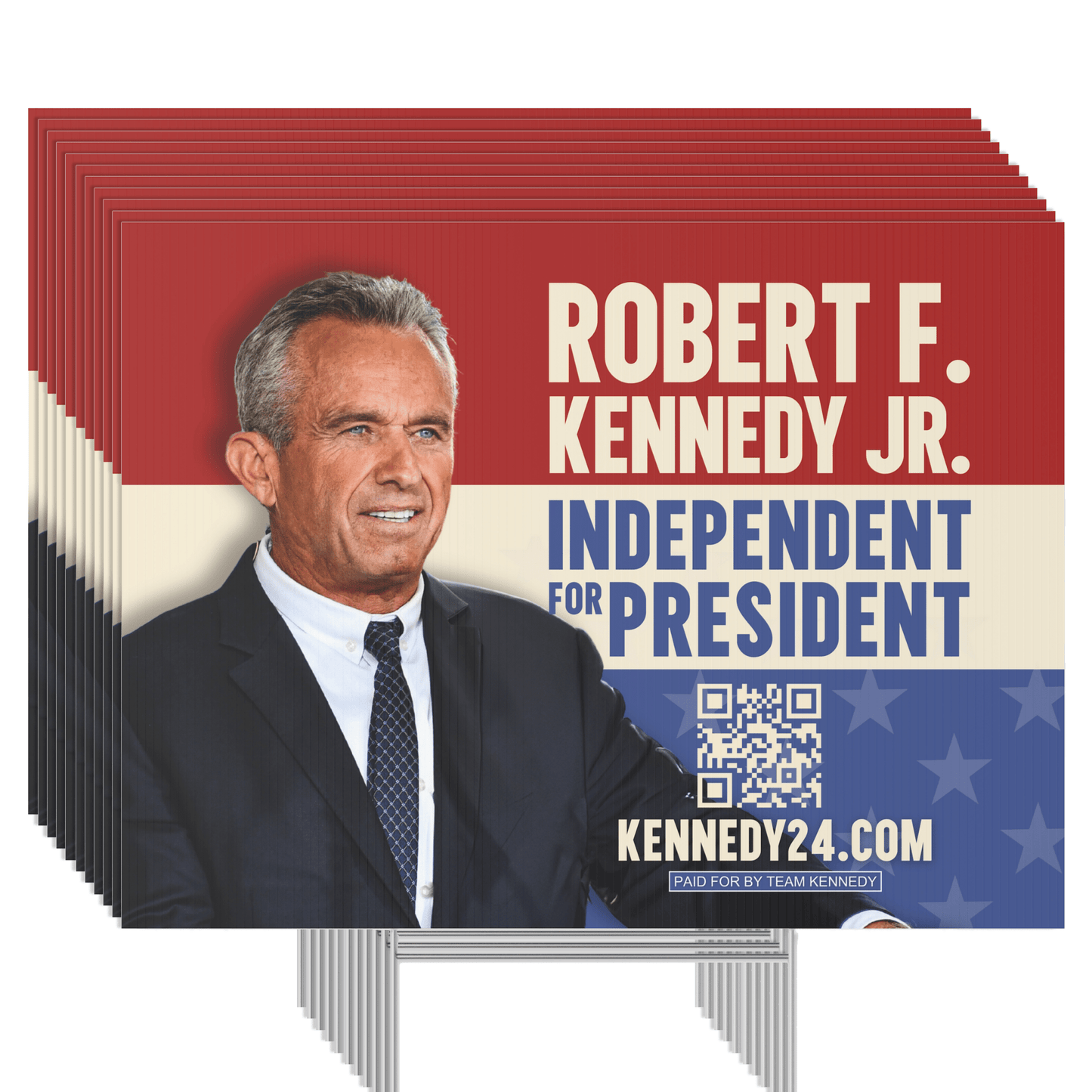 Box of Yard Signs - Team Kennedy Official Merchandise