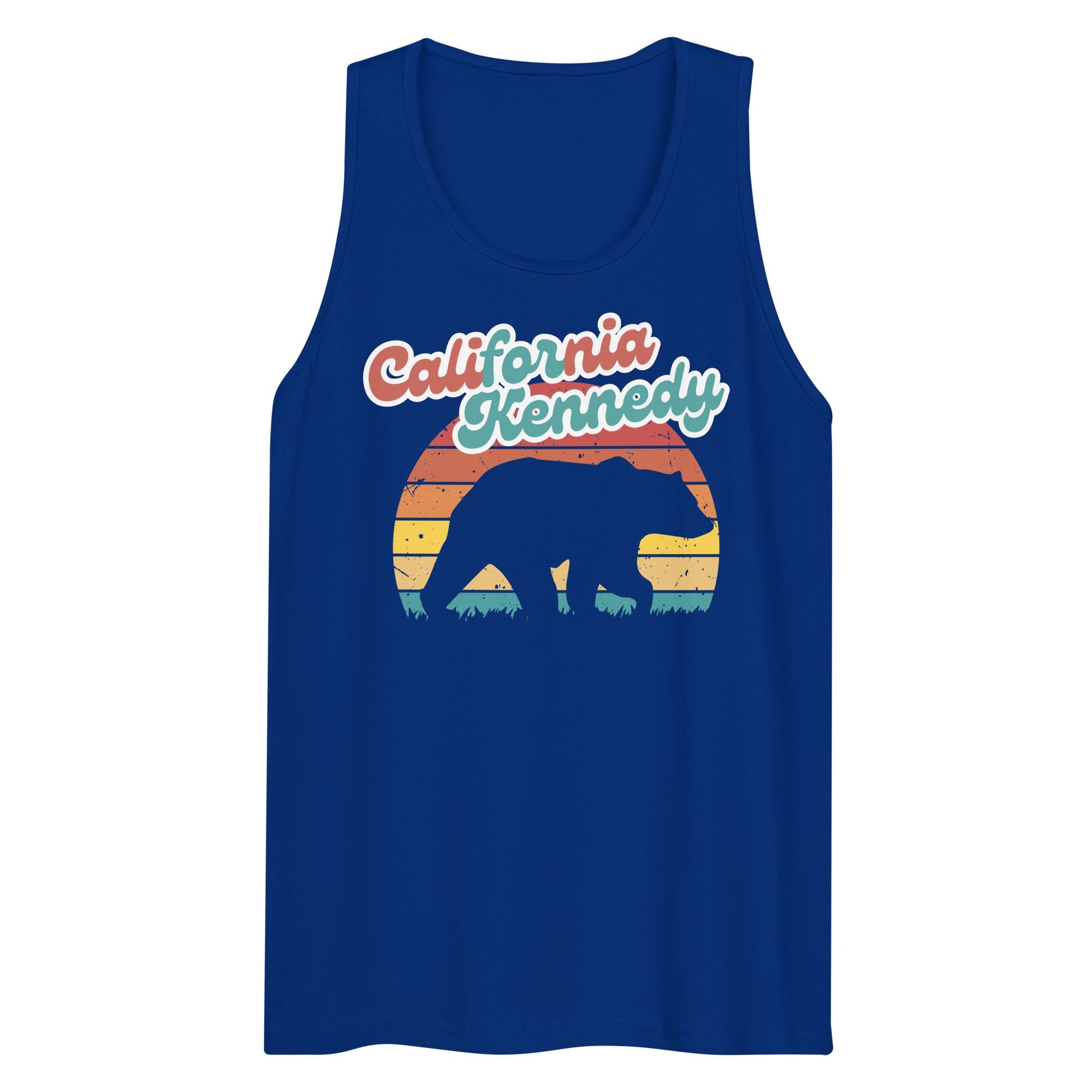 California for Kennedy Bear Men’s Tank Top - TEAM KENNEDY. All rights reserved