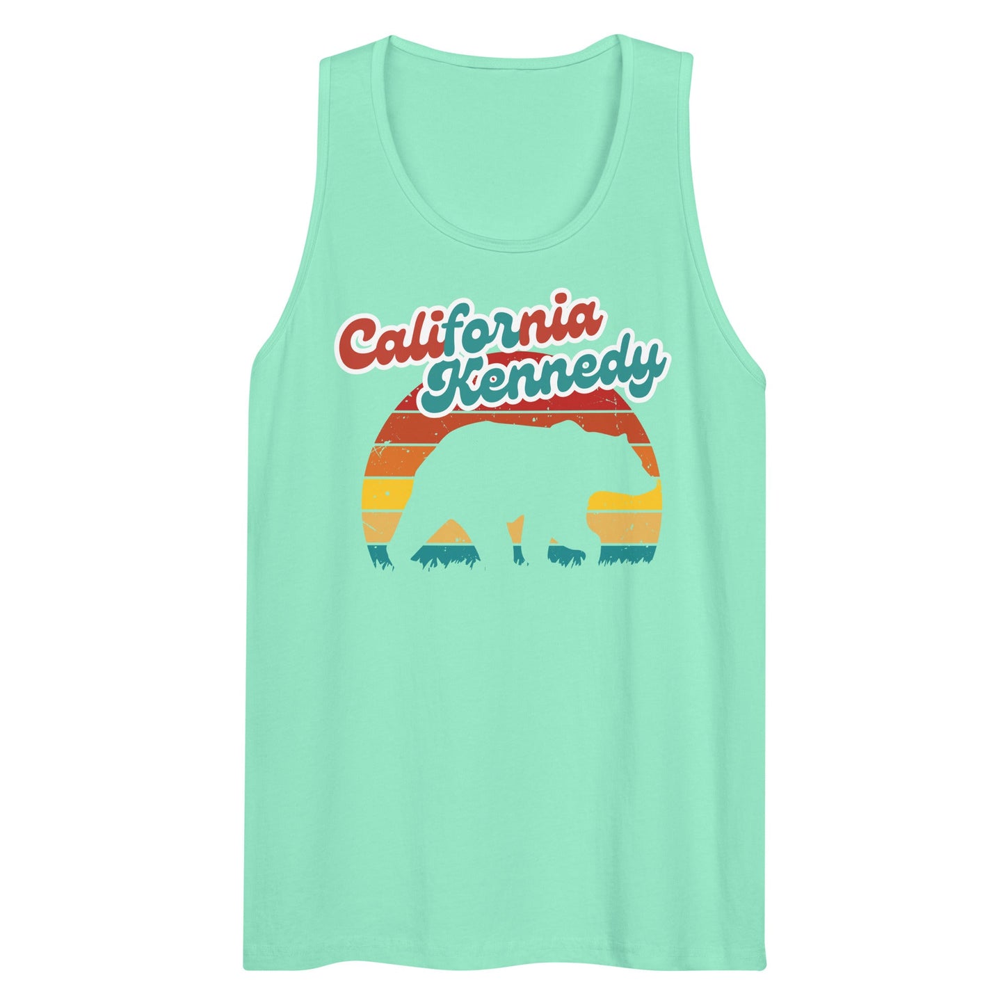 California for Kennedy Bear Men’s Tank Top - TEAM KENNEDY. All rights reserved