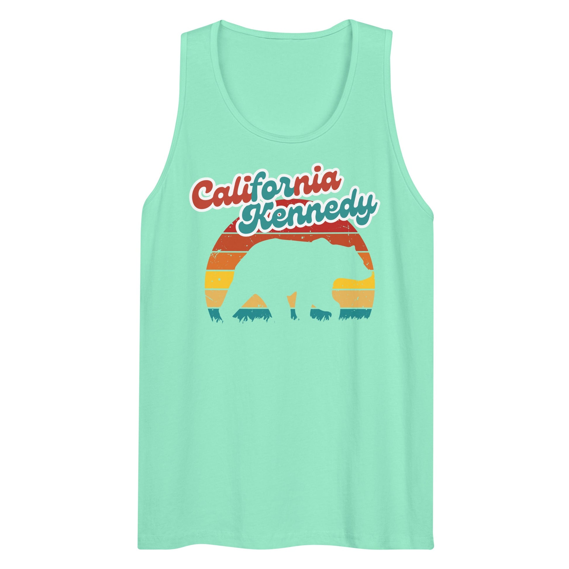 California for Kennedy Bear Men’s Tank Top - TEAM KENNEDY. All rights reserved