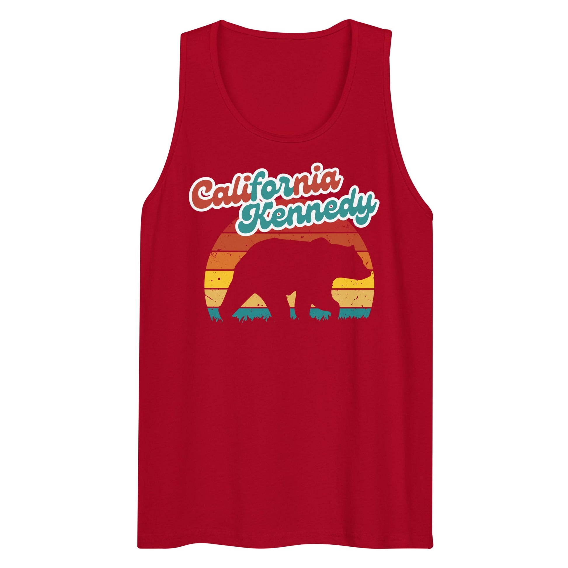 California for Kennedy Bear Men’s Tank Top - TEAM KENNEDY. All rights reserved