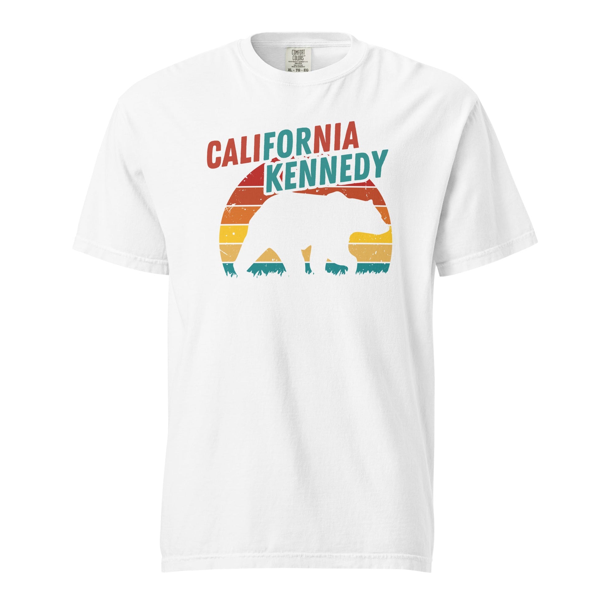 California for Kennedy Bear Unisex Heavyweight Tee - TEAM KENNEDY. All rights reserved