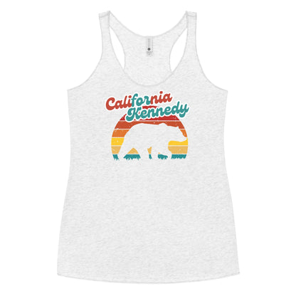 California for Kennedy Bear Women's Racerback Tank - TEAM KENNEDY. All rights reserved