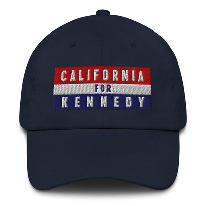 California for Kennedy Dad Hat - Team Kennedy Official Merchandise