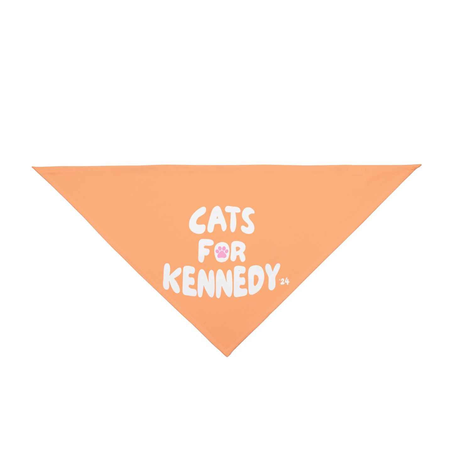 Cats For Kennedy '24 Pet Bandana Orange - Team Kennedy Official Merchandise