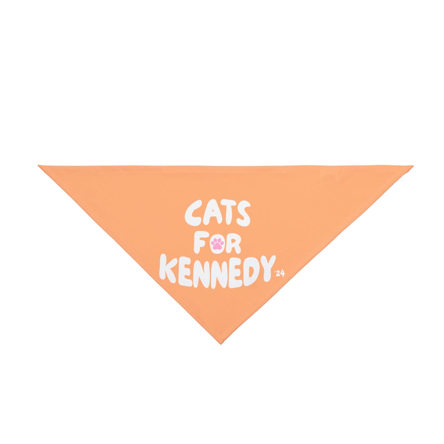 Cats For Kennedy '24 Pet Bandana Orange - Team Kennedy Official Merchandise