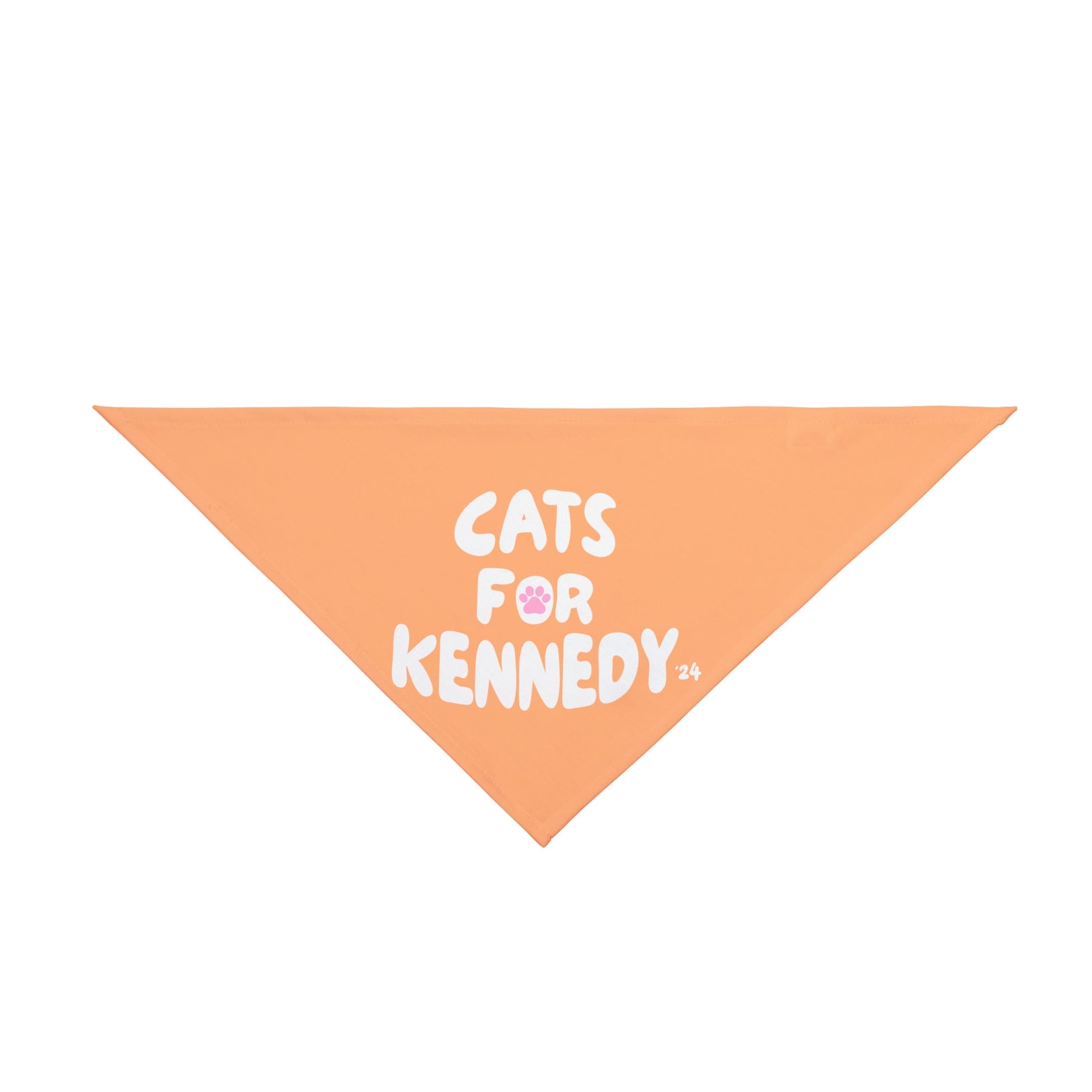 Cats For Kennedy '24 Pet Bandana Orange - Team Kennedy Official Merchandise