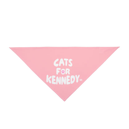 Cats For Kennedy '24 Pet Bandana Pink - Team Kennedy Official Merchandise