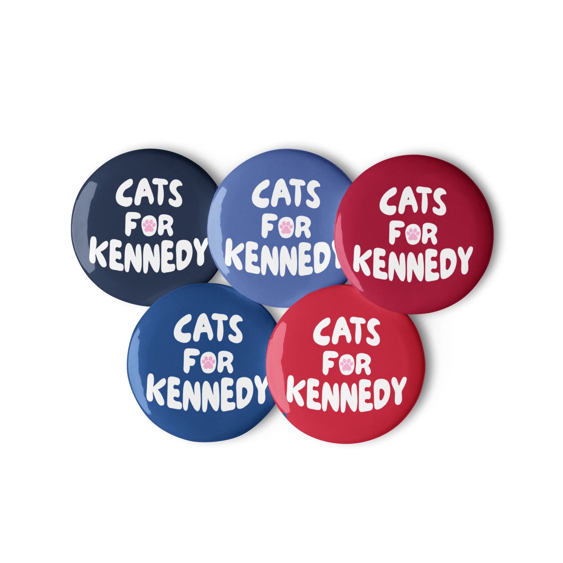 Cats for Kennedy (5 Buttons) - Team Kennedy Official Merchandise