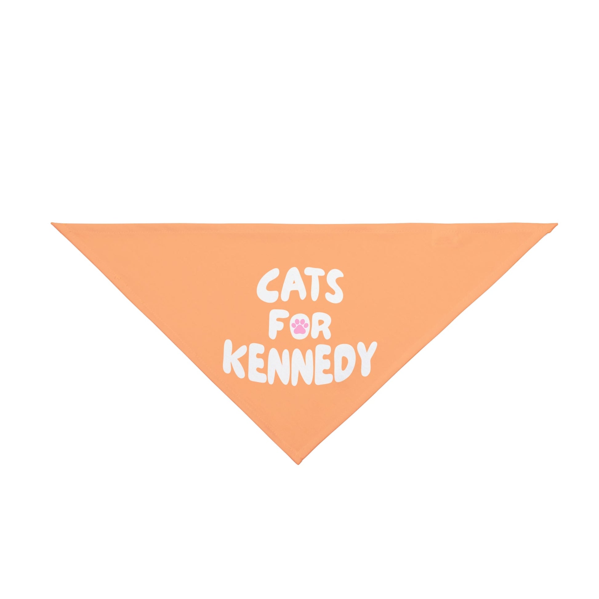 Cats For Kennedy Pet Bandana Orange - Team Kennedy Official Merchandise