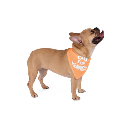 Cats For Kennedy Pet Bandana Orange - Team Kennedy Official Merchandise