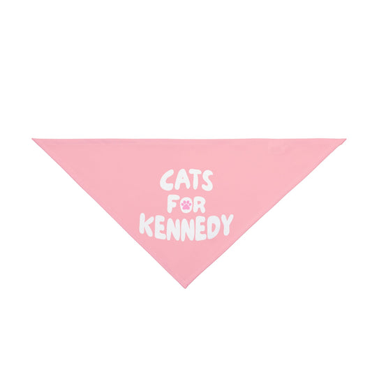 Cats For Kennedy Pet Bandana Pink - Team Kennedy Official Merchandise