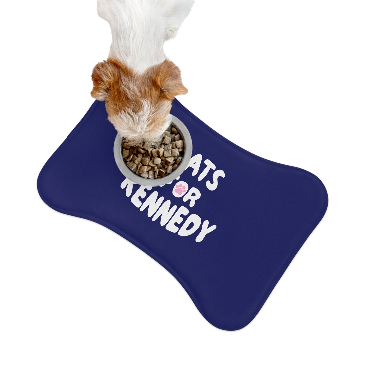 Cats for Kennedy Pet Feeding Mat | Navy - Team Kennedy Official Merchandise