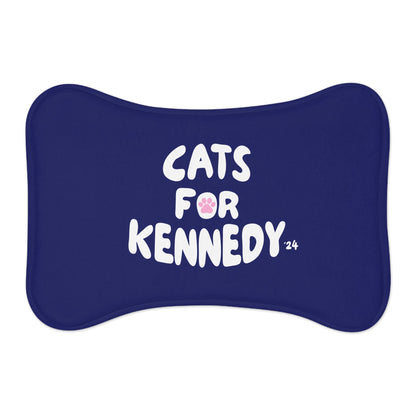 Cats for Kennedy Pet Feeding Mat | Navy - Team Kennedy Official Merchandise