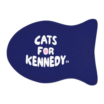 Cats for Kennedy Pet Feeding Mat | Navy - Team Kennedy Official Merchandise