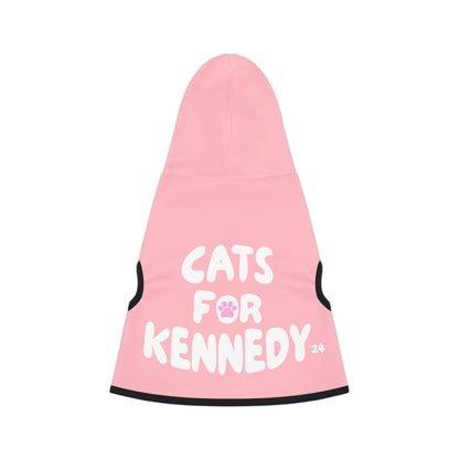 Cats for Kennedy Pet Hoodie in Pink - Team Kennedy Official Merchandise