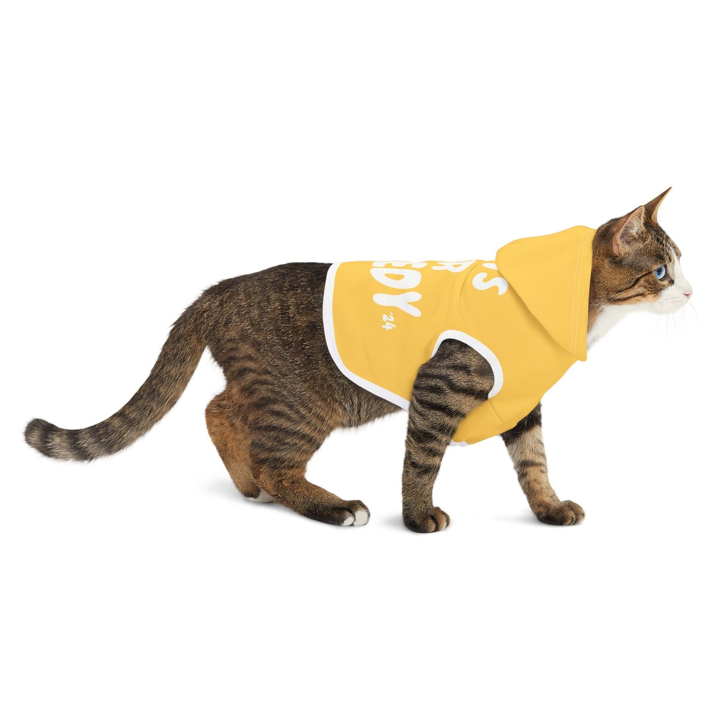 Cats for Kennedy Pet Hoodie in Yellow - Team Kennedy Official Merchandise