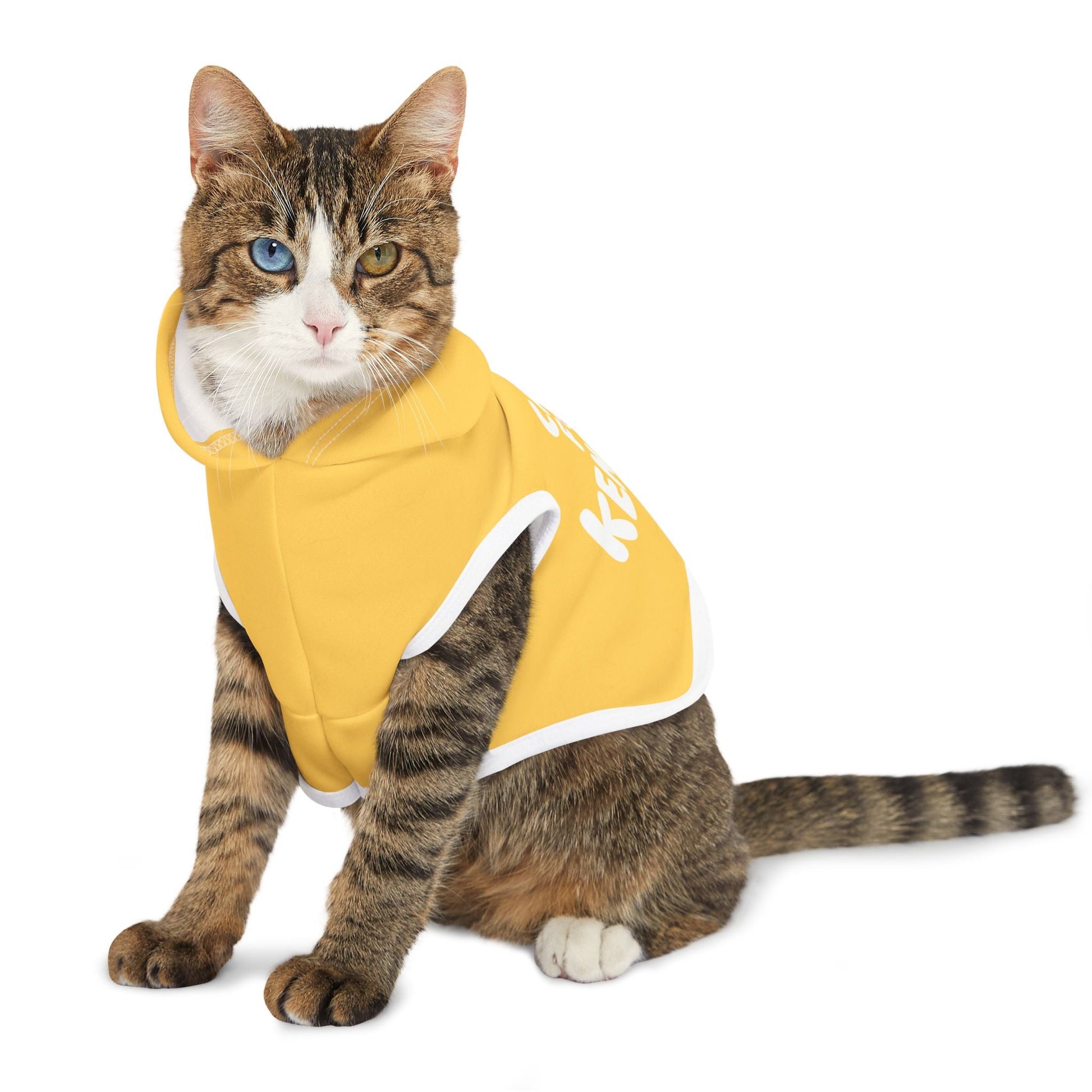 Cats for Kennedy Pet Hoodie in Yellow - Team Kennedy Official Merchandise