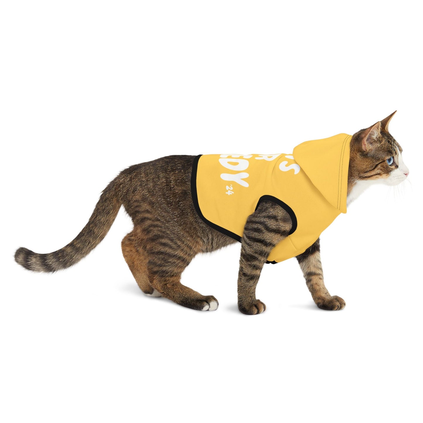 Cats for Kennedy Pet Hoodie in Yellow - Team Kennedy Official Merchandise